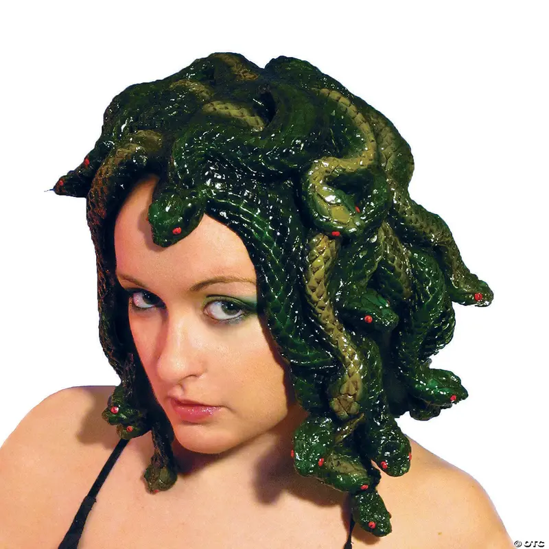 Medusa-Inspired Latex Wig For Cosplay And Costume Parties 1
