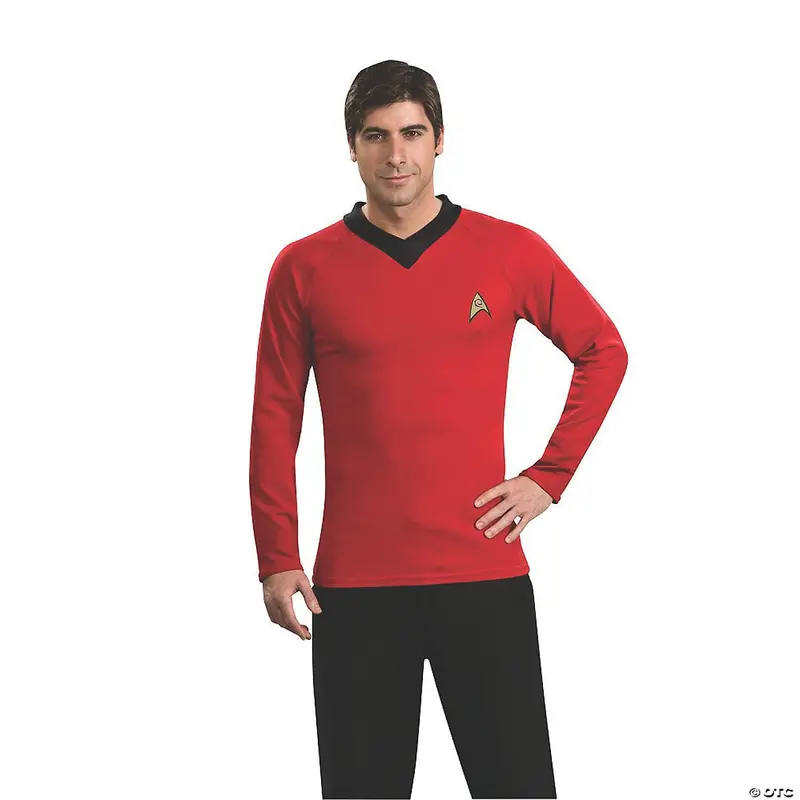 Men'S Star Trek Red Command Uniform Costume – Classic Fit 1