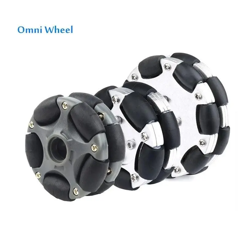 Metal Omnidirectional Robot Wheels – 58 Mm & 82 Mm Diameter, Ros-Compatible Omni Drive Platform 1