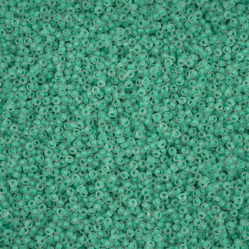 Mint Terra Matte Czech Seed Beads – 11/0 Color-Lined, 23G Vial 1