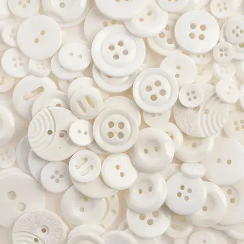 Mixed-Size Resin Button Assortment – 130G Tube 1