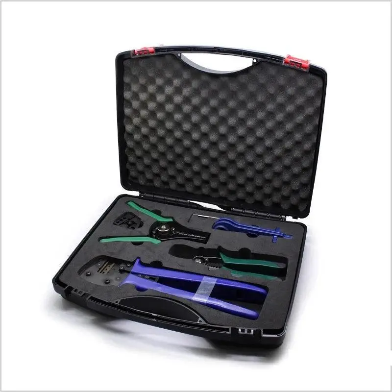 Multi-Function Solar Crimping Tool Set: Terminal Crimper, Wire Cutter, Stripper, And Wrench For Pv Installations 1