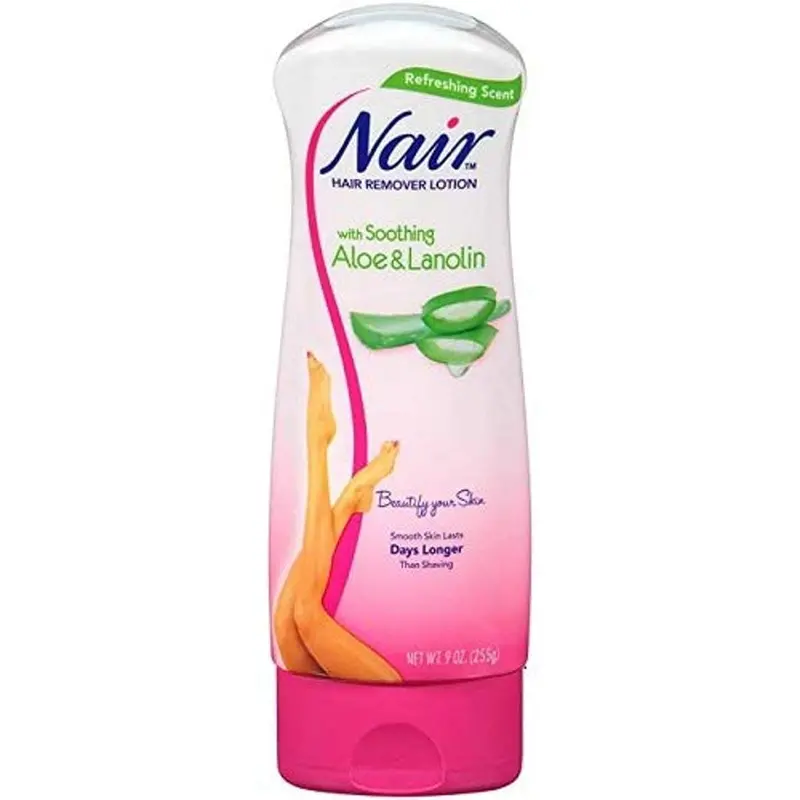 Nair Aloe & Lanolin Hair Remover Cream – 255G Soothing Formula For Gentle Depilation 1