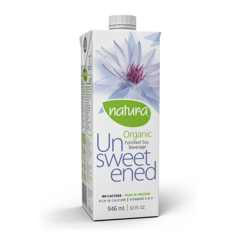 Natura Unsweetened Organic Soy Beverage – 946 Ml Shelf-Stable Plant Milk For Coffee, Cereal, Or Sipping 1