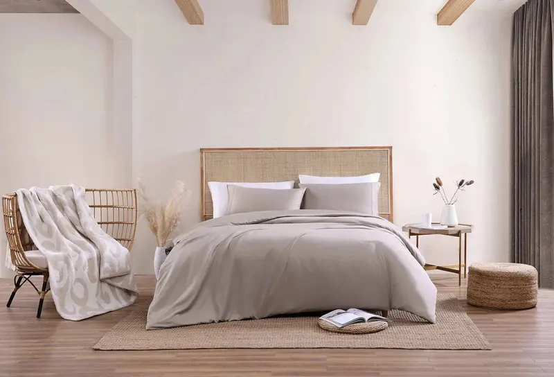 Natural Bamboo Duvet Cover — Organic-Looking, Sustainable Bedding Option 1