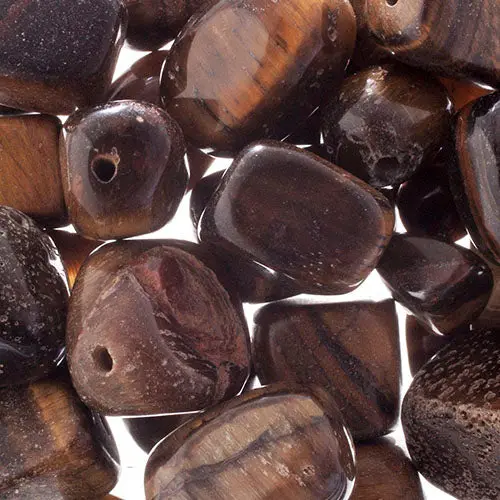Natural Tiger Eye Stone Chips – 100G Golden-Brown Healing Crystal Pack 1