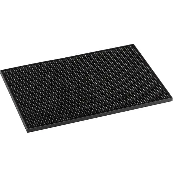 Non-Slip Black Bar Mat – 12" X 18" For Home Or Commercial Use 1