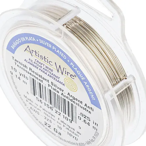 Non-Tarnish Silver Art Wire – 22 Gauge, Lead- And Nickel-Free 1