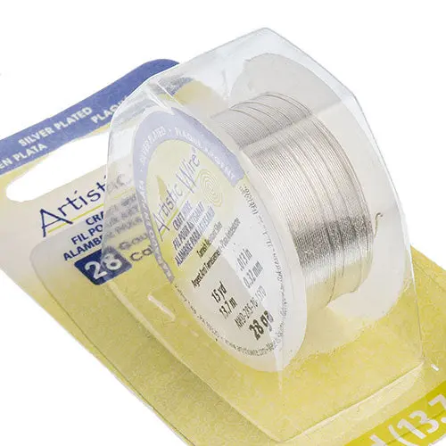 Non-Tarnish Silver Art Wire – 28 Gauge, Lead- And Nickel-Free 1