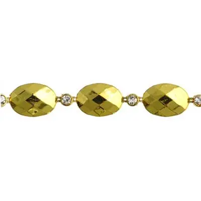 Oval-And-Round Faceted Plastic Trim – 11Mm Size 2
