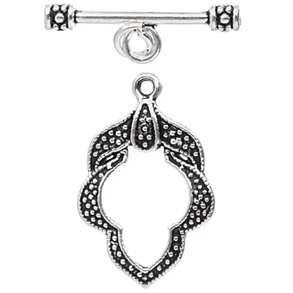 Oval Floral Toggle Clasp – 26×24Mm 2