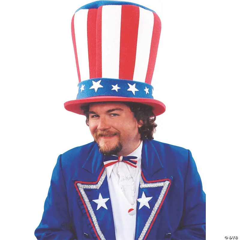 Oversized Foam Uncle Sam Hat – Patriotic Adult Accessory 1