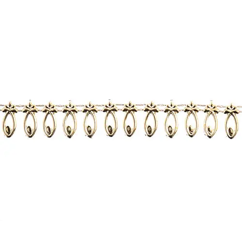 Pineapple-Style Plastic Trim With Embedded Stone Accents – 10 Yards, 16Mm 1