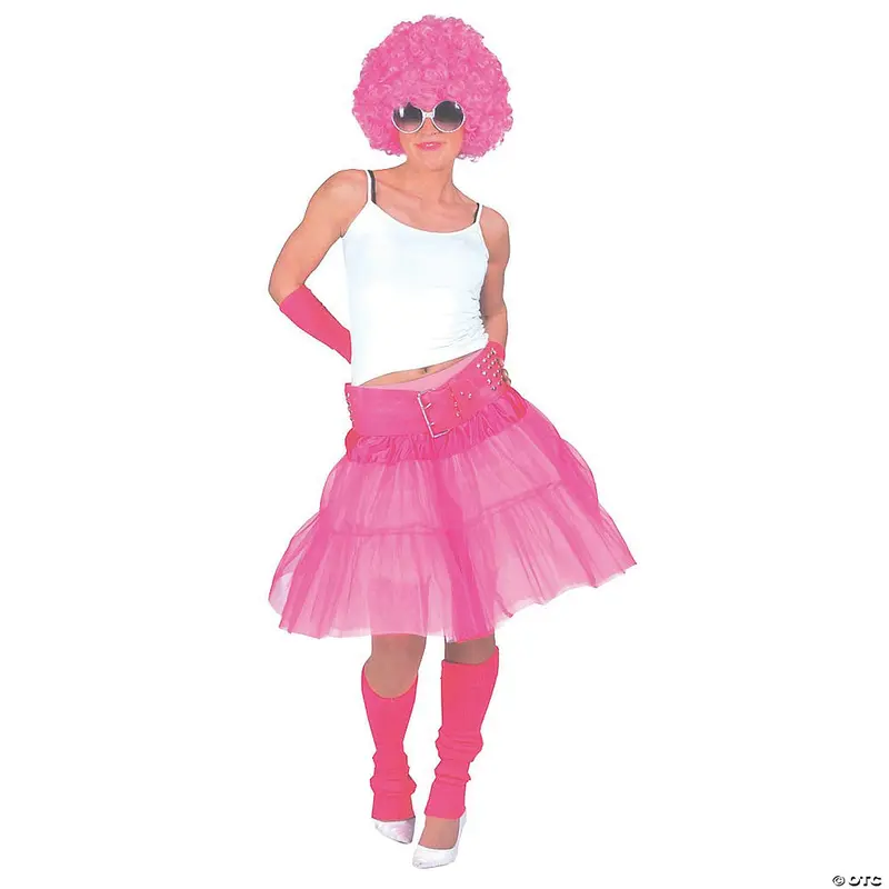 Pink Material Girl Inspired Skirt For Adults 1