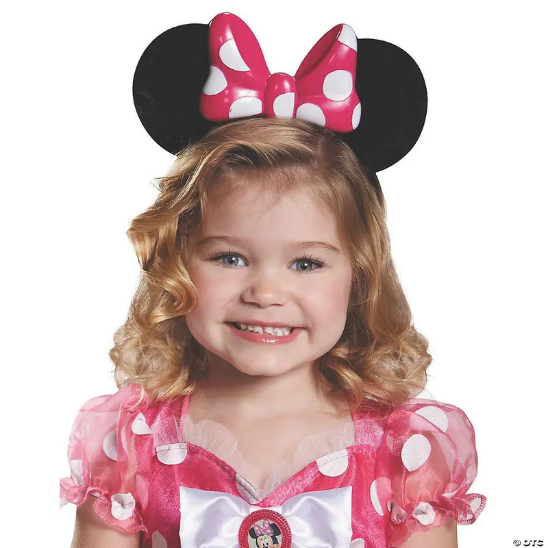 Pink Minnie Mouse Light-Up Ears Headband – Interactive Kids’ Accessory 1