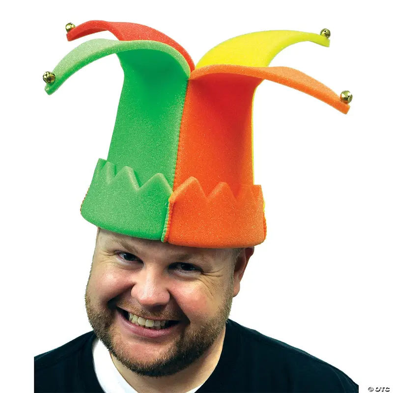 Playful Foam Jester Hat For Adults 1