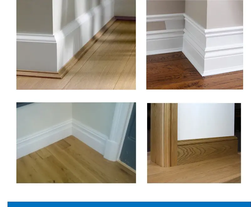 Polyurethane Baseboard Skirting – 8-Foot Pre-Primed Kickboard Trim For Floor-To-Wall Transitions 1