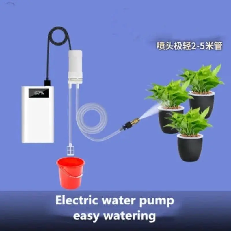 Portable Usb-Powered Watering Sprayer – 5V Dc, Rechargeable & Cordless, Compact Multi-Function Household Pump 1