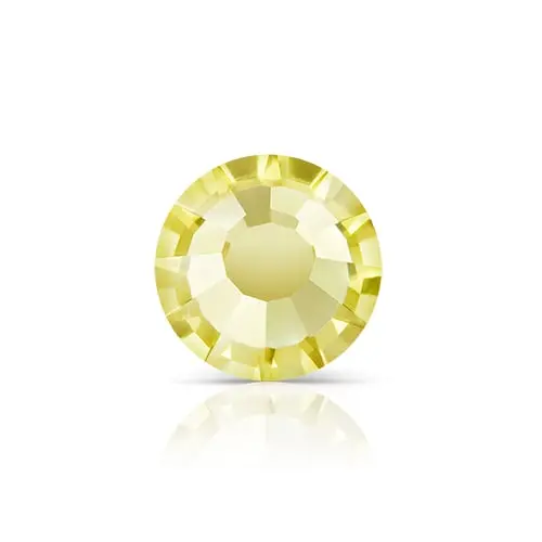 Preciosa Viva12 Crystal Flatbacks – Hotfix, Acid Yellow (Color 438 11 612) 1