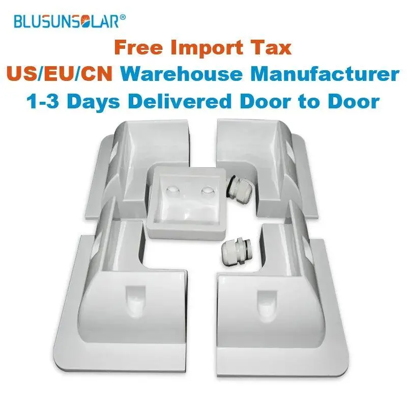 Premium Abs Solar Panel Mounting Bracket Kit – Black, Rv & Caravan Roof Installation System 1