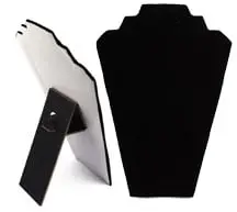 Premium Black Velvet Necklace Display Stand – 32 Cm Designer-Finish Vertical Rack 1