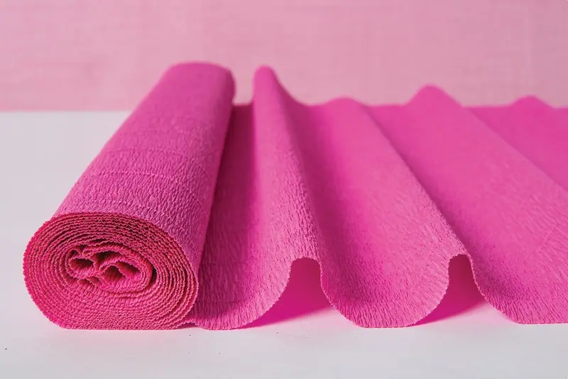 Premium Pink Crepe Paper – Decorative Craft Paper Roll For Parties & Art Projects 1