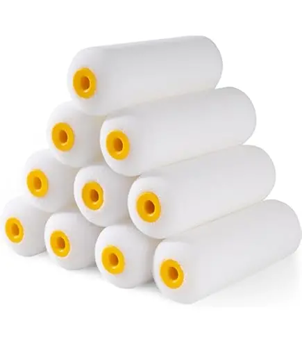 Pro-Tech 4-Inch Paint Roller Refills – High-Density Foam Covers For Smooth, Even Wall Coating 1