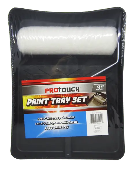 Protouch 3-Piece Paint Tray Kit – Roller Frame, Trays & Covers For Walls And Ceilings 1