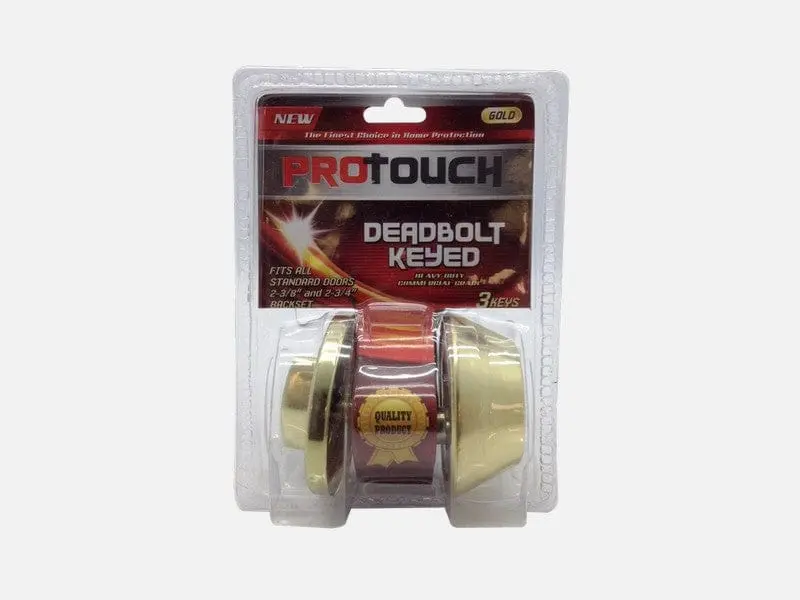 Protouch Exterior-Keyed Deadbolt Lock – Heavy-Duty Front Door Security Lock Ch82193 2