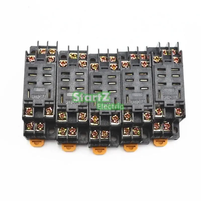 Ptf08A Relay Socket Base Compatible With Ly2Nj And Similar 8-Pin Relays (5-Pack) 1