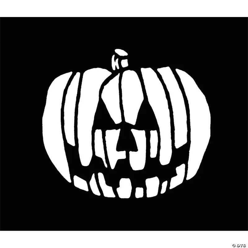 Pumpkin-Themed Stainless Steel Stencil 1