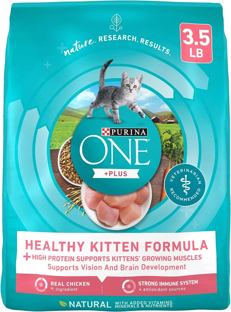 Purina One Healthy Kitten Dry Food – Nutrient-Rich Formula For Growth (3.5 Lb Bag) 1