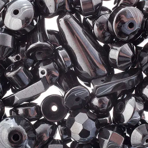 Raw Hematite Specimens – 100G Metallic Gray Mineral Pack 1