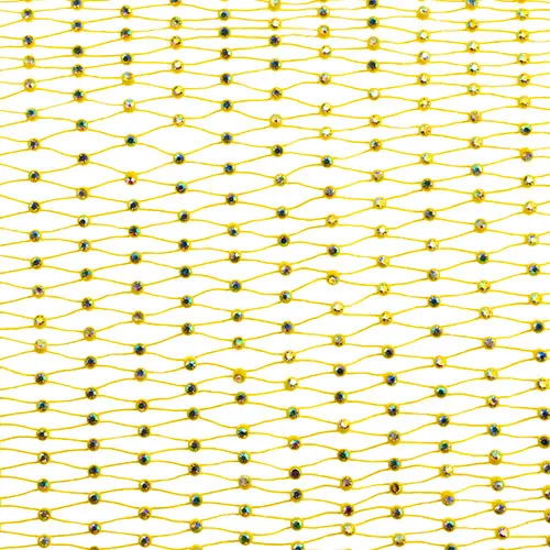Rhinestone-Embellished Diamante Mesh Netting – 1 Yard (38Cm) 1
