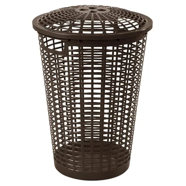 Rimax Round Laundry Hamper – 51Cm Mocha Finish, Foldable Fabric Storage Bin 1