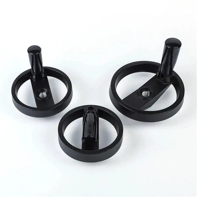 Rotating Double-Spoke Nylon Handwheel – Foldable Solid Aluminum Alloy Design (Ali88 Series, 100–200Mm Diameters) 1