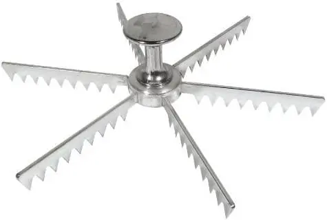 Royal Industries 6-Slice Cast Aluminum Pie Cutter – Precision Portioning Tool – Roy Pmt 6 1