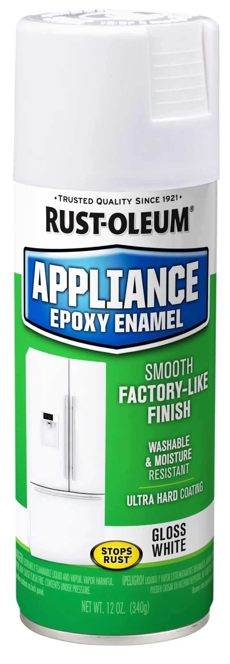Rust-Oleum Appliance Epoxy Spray Paint (12 Oz, White) – Durable, Heat-Resistant Finish For Refrigerators And Ovens 1