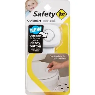 Safety 1St Outsmart Toilet Lock – Discreet Decoy Button Safety Device For Childproofing Bathrooms (Model Hs288) 1