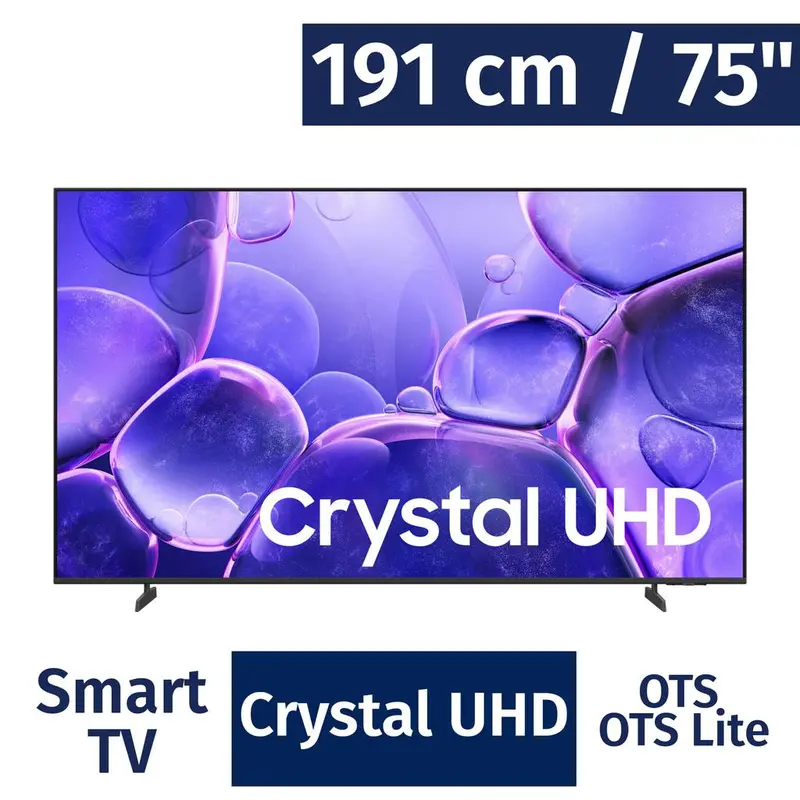 Samsung 75-Inch Crystal Uhd 4K Smart Tv Powered By Tizen – Un75U8000Ffxza 1