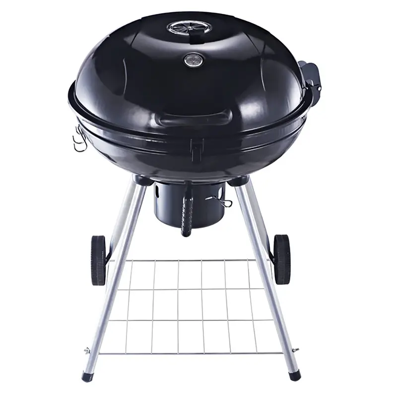 Senyanpai 22-Inch Portable Charcoal Grill – Stainless Steel Foldable Bbq With Dual Wheels 1
