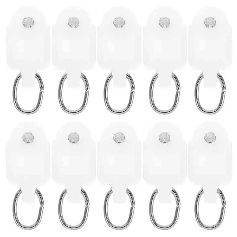 Sewacc 50-Piece Curtain Track Roller Kit – White Plastic Gliders For Smooth Drapery Movement 1