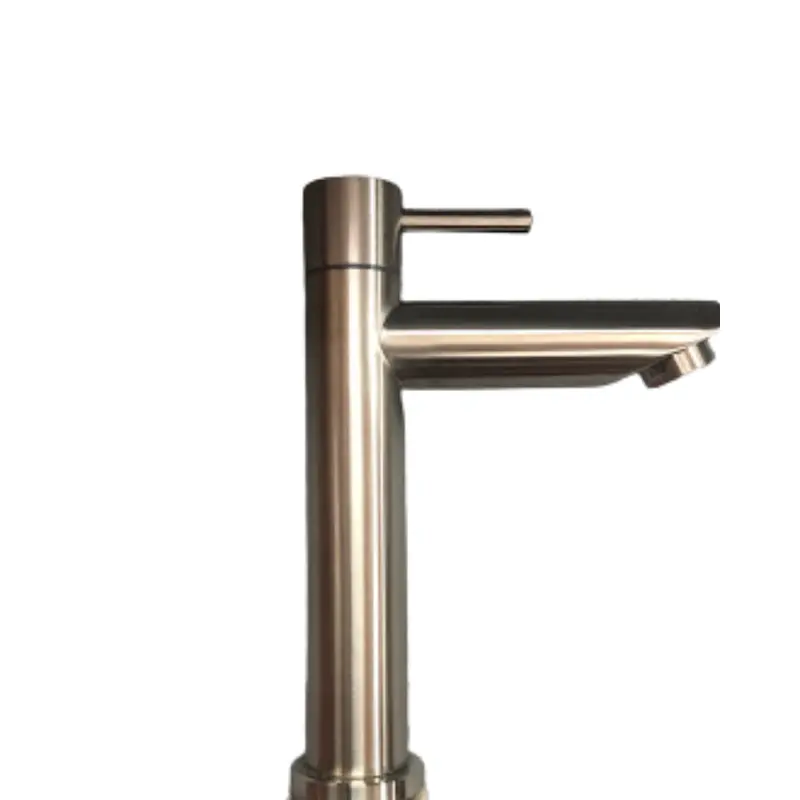 Sleek Single-Hole Cold Water Basin Faucet – Satin Finish, Minimalist Design For Modern Bathrooms 1