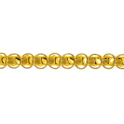 Slim Box Braid Metallic Trim In Reflective Finish, 0.25-Inch Width 1