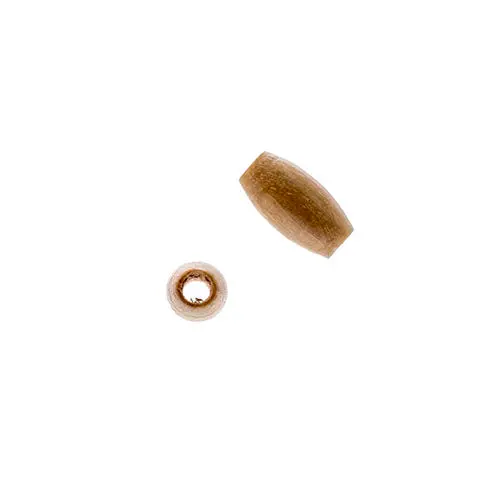 Small Oval Wooden Beads – Euro-Made, 4X8Mm, Natural Wood, 100 Units 1