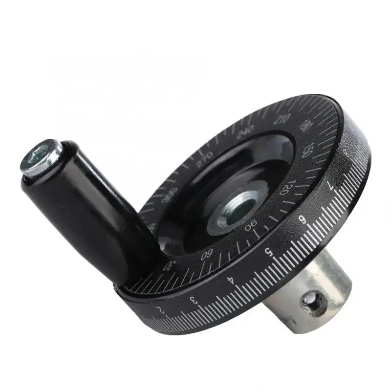 Solid Bakelite Cnc Handwheel – 10X63Mm Milling Machine Or 3D Printer Lathe Handle With Scale Markings 1