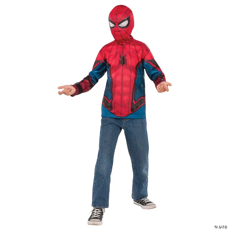 Spider-Man Costume Kit – Child Shirt & Mask Combo 1