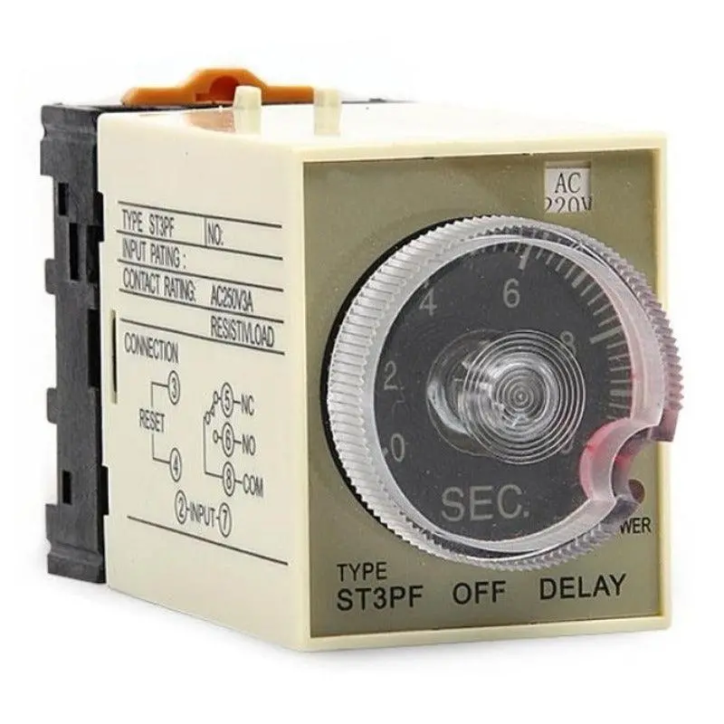 St3P Series Industrial Time Relay — St3Pa & St3Pc Models For Delay-On & Delay-Off Control 1