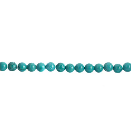 Stabilized Turquoise-Howlite Round Beads – Earth'S Jewels Natural-Looking Gemstone Beads 1