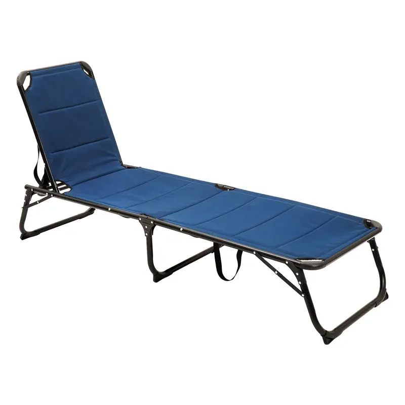 Sunnyfeel Portable Folding Chaise Lounge – Adjustable Backrest, Removable Pillow, Outdoor Sun Lounger 1